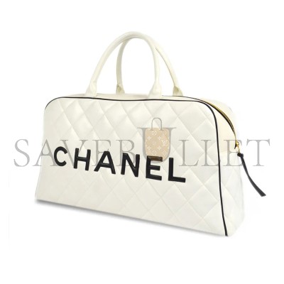 CHANEL LEATHER TRAVEL BAG A05943 (46*27*15cm)